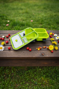 Green Lunch Box for Office Men Premium airlight Leakproof Tiffin Box Durable,Stylish & lighweight Daily Use Food Container for Work , Travel &Professionals